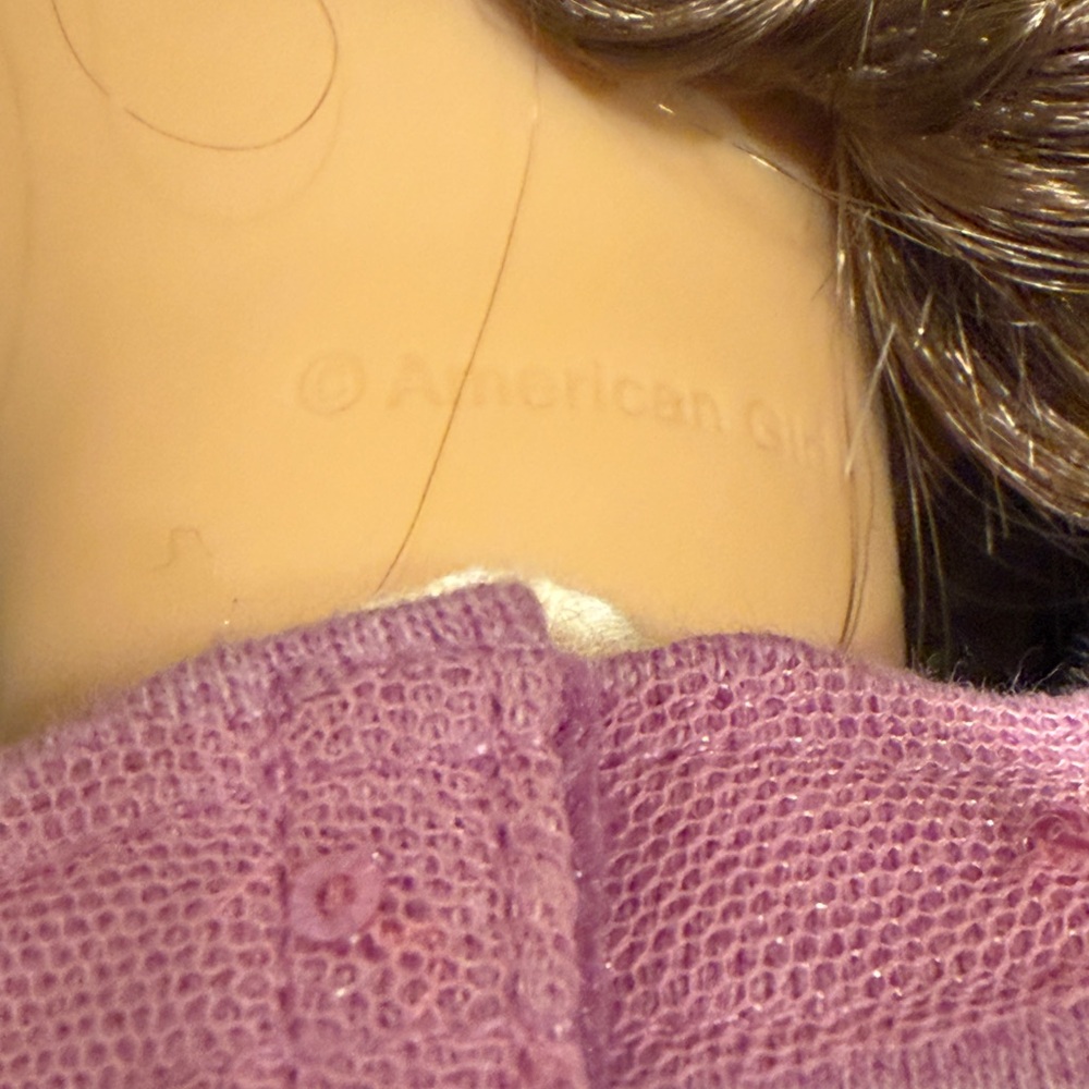 Pink Dress Doll with Gray Belt American girl doll like new retail $170 - Picture 2 of 8